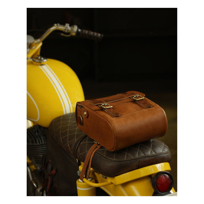 Trip Machine Vintage Leather 4.4L Motorcycle Tank / Tail Bag