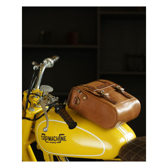 Trip Machine Vintage Leather 4.4L Motorcycle Tank / Tail Bag