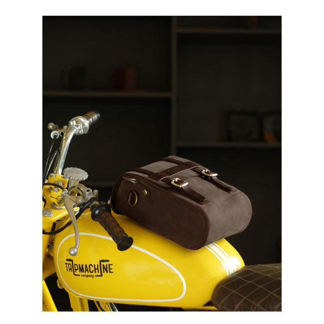 Trip Machine Vintage Leather 4.4L Motorcycle Tank / Tail Bag