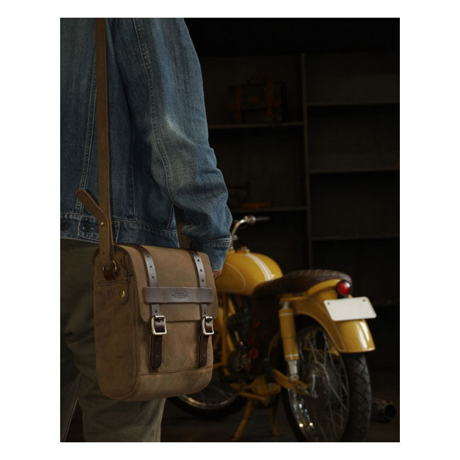 Trip Machine Vintage Leather 4.4L Motorcycle Tank / Tail Bag