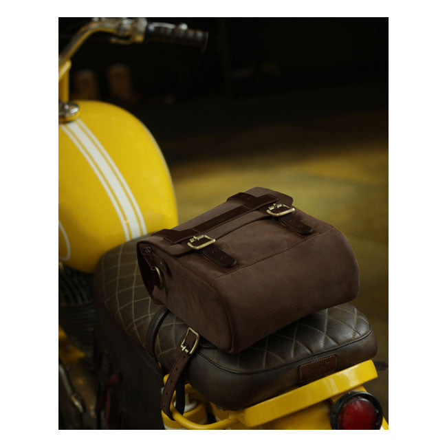 Trip Machine Vintage Leather 4.4L Motorcycle Tank / Tail Bag