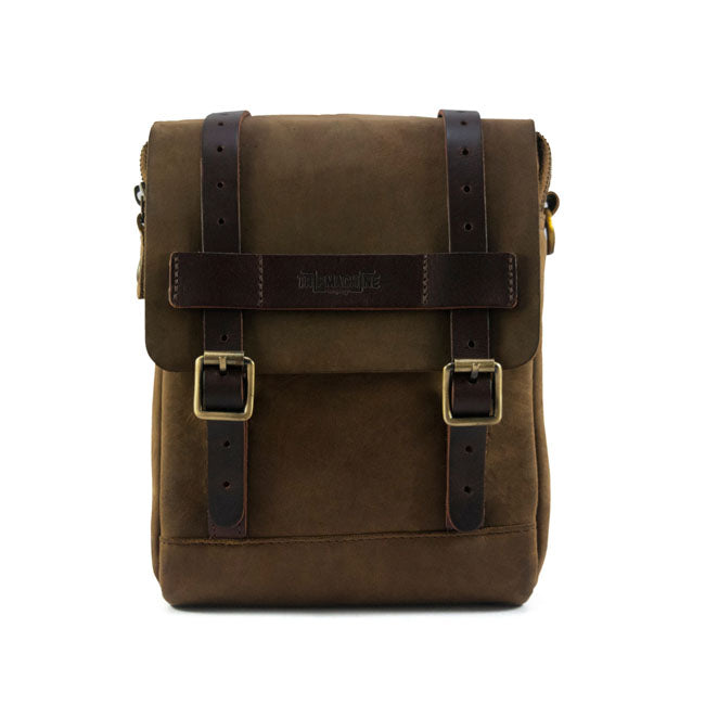 Trip Machine Vintage Leather 4.4L Motorcycle Tank / Tail Bag