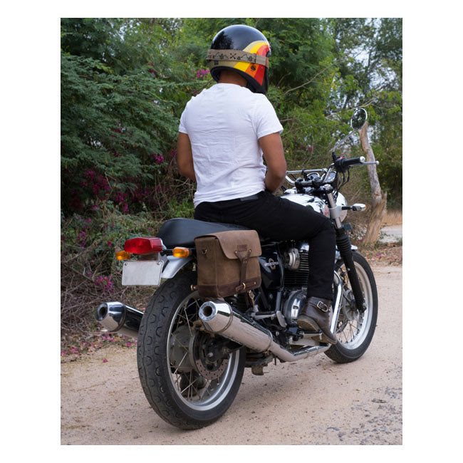 Trip Machine Vintage Leather Motorcycle Messenger Bag