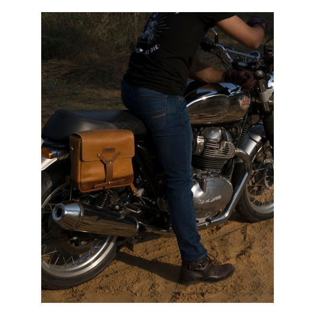 Trip Machine Vintage Leather Motorcycle Messenger Bag