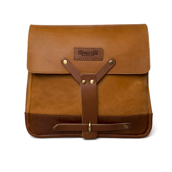 Trip Machine Vintage Leather Motorcycle Messenger Bag
