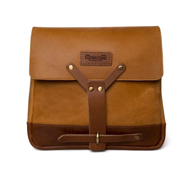 Trip Machine Vintage Leather Motorcycle Messenger Bag