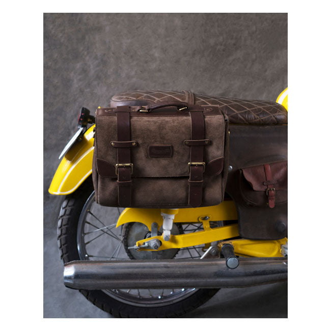 Trip Machine Vintage Leather Warrior Motorcycle Saddlebag