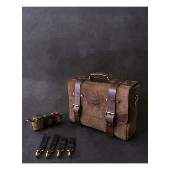 Trip Machine Vintage Leather Warrior Motorcycle Saddlebag