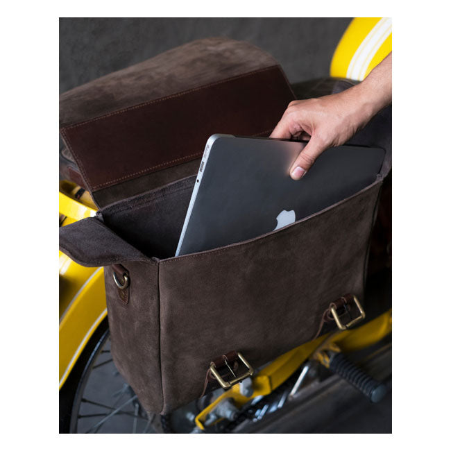 Trip Machine Vintage Leather Warrior Motorcycle Saddlebag