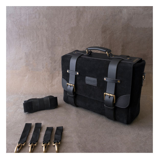 Trip Machine Vintage Leather Warrior Motorcycle Saddlebag