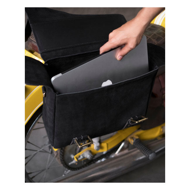 Trip Machine Vintage Leather Warrior Motorcycle Saddlebag