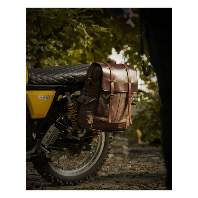 Trip Machine Vintage Rambler Motorcycle Saddlebag / Backpack
