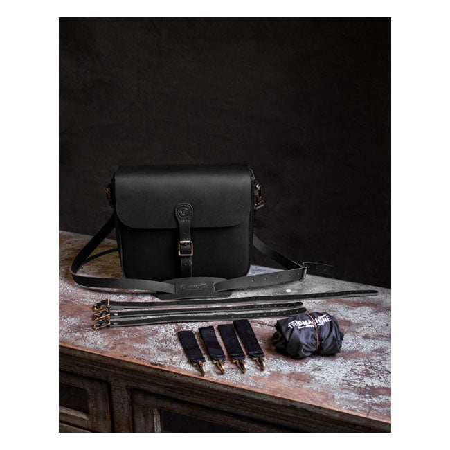 Trip Machine Classic Leather Motorcycle Saddlebag