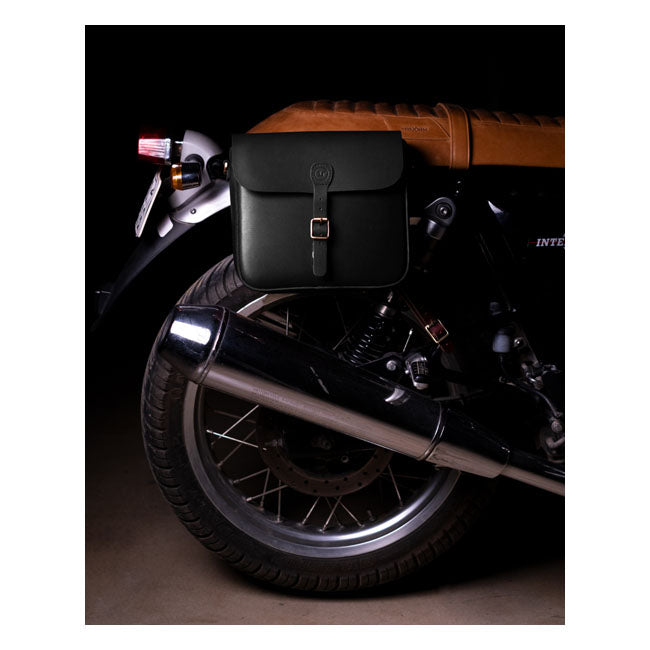 Trip Machine Classic Leather Motorcycle Saddlebag