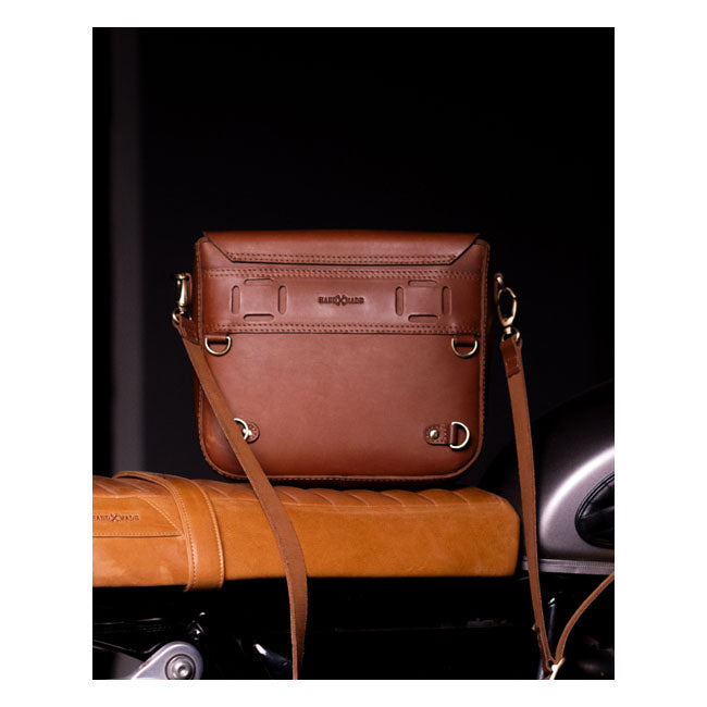 Trip Machine Classic Leather Motorcycle Saddlebag