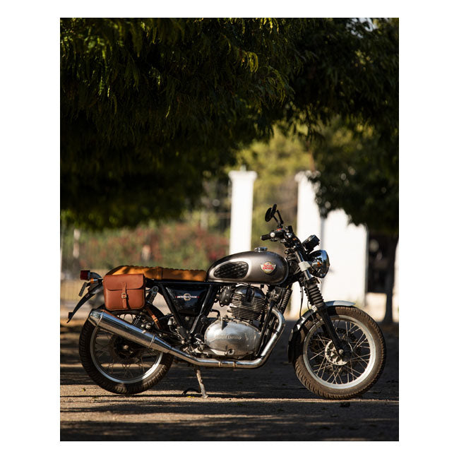 Trip Machine Classic Leather Motorcycle Saddlebag