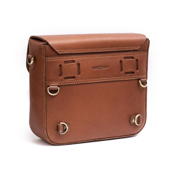 Trip Machine Classic Leather Motorcycle Saddlebag