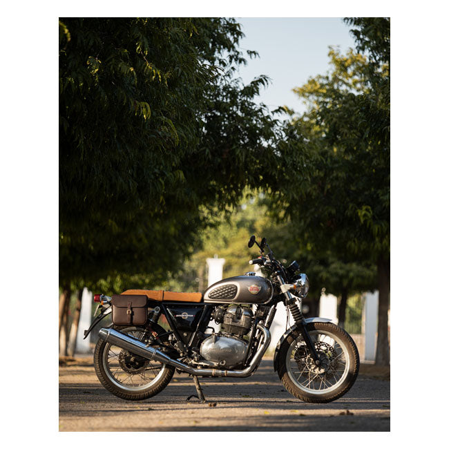 Trip Machine Classic Leather Motorcycle Saddlebag