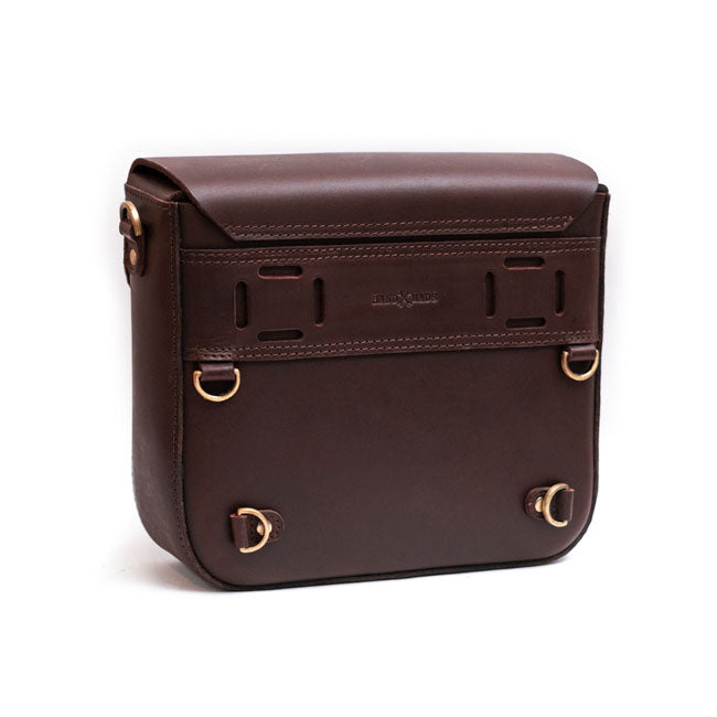 Trip Machine Classic Leather Motorcycle Saddlebag