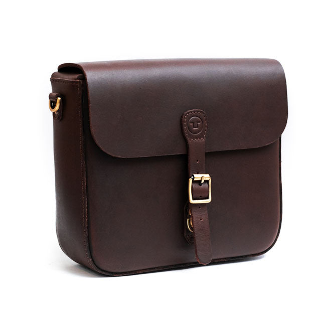 Trip Machine Classic Leather Motorcycle Saddlebag