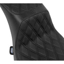 Drag Specialties Performance Predator 2-Up Seat for Harley