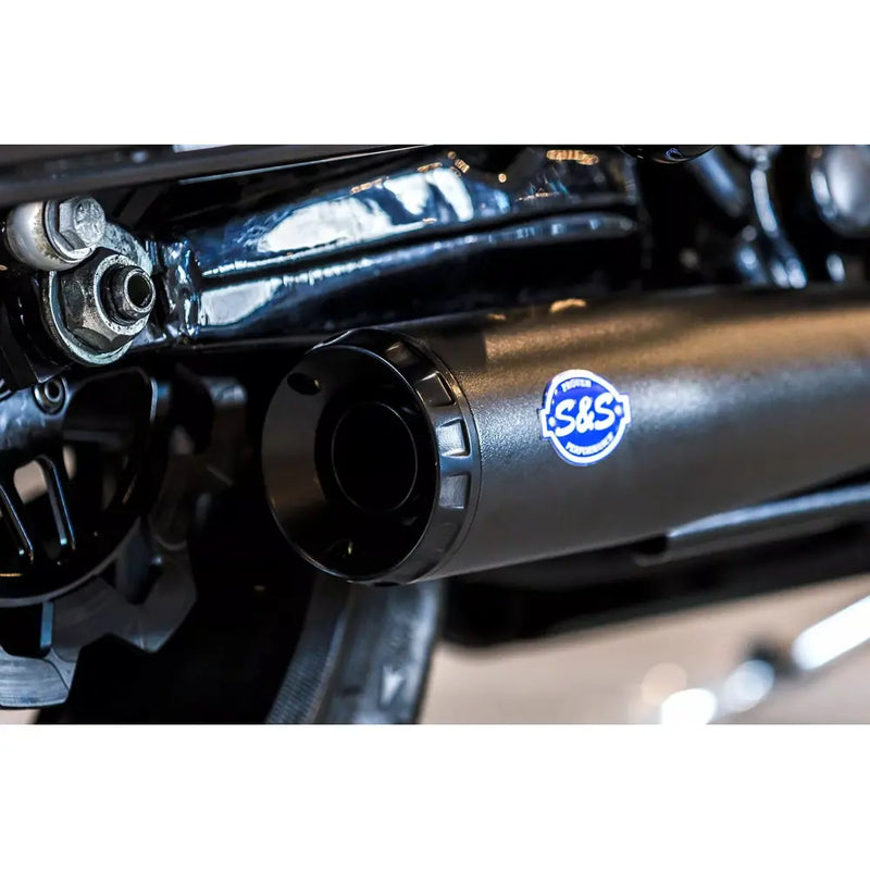 S&S Diamondback Stainless Steel 2-into-1 Exhaust System for Harley