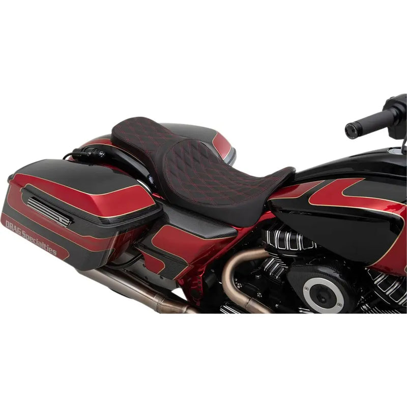 Drag Specialties Predator 2-Up Seat for Harley