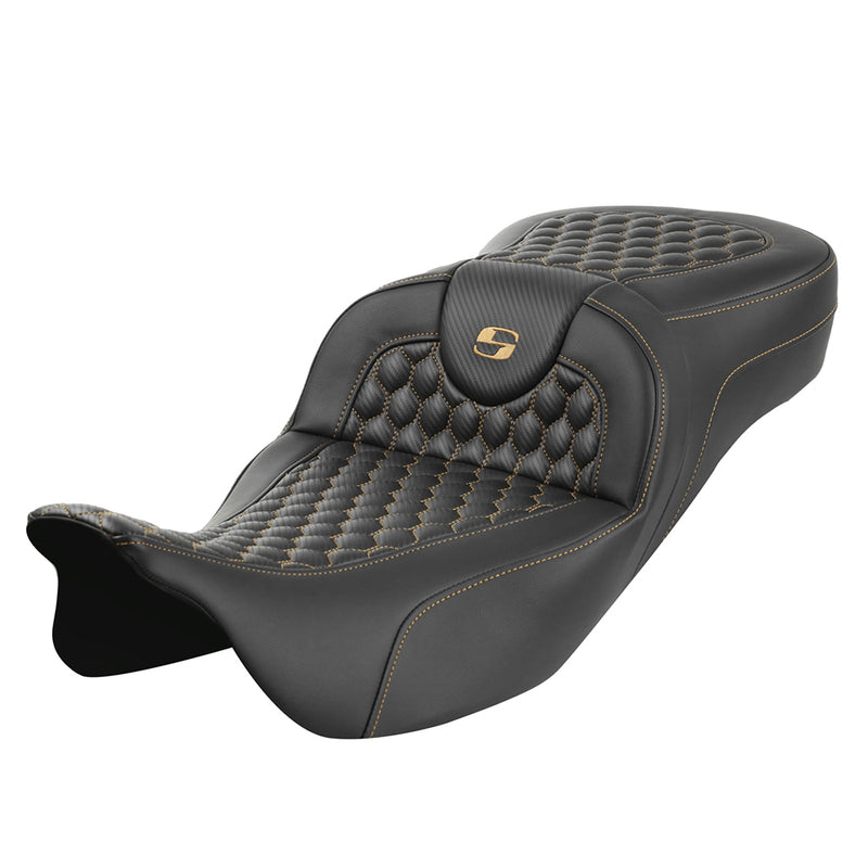 Saddlemen Roadsofa Extended Reach Honeycomb Seat for Harley