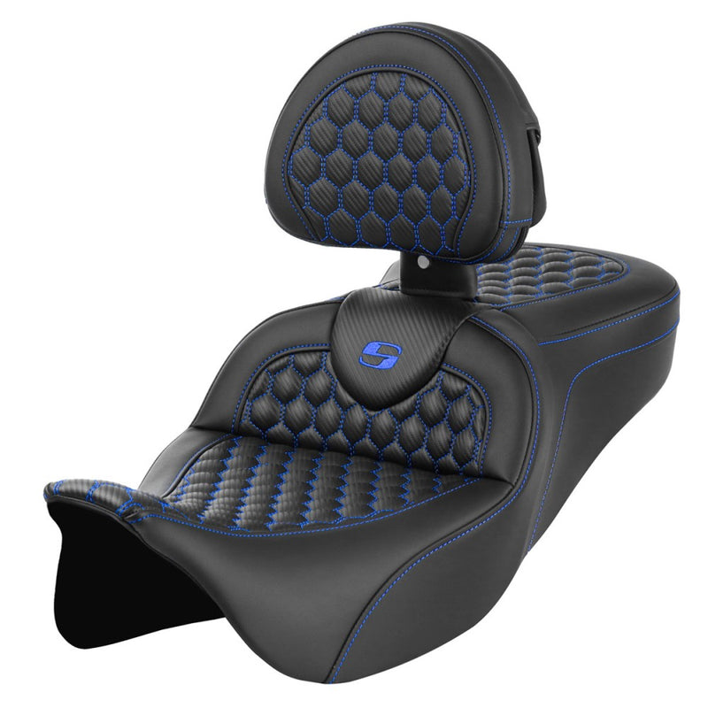 Saddlemen Roadsofa Honeycomb Seat for Harley