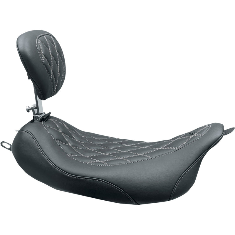 Mustang Wide Tripper Solo Seat for Harley