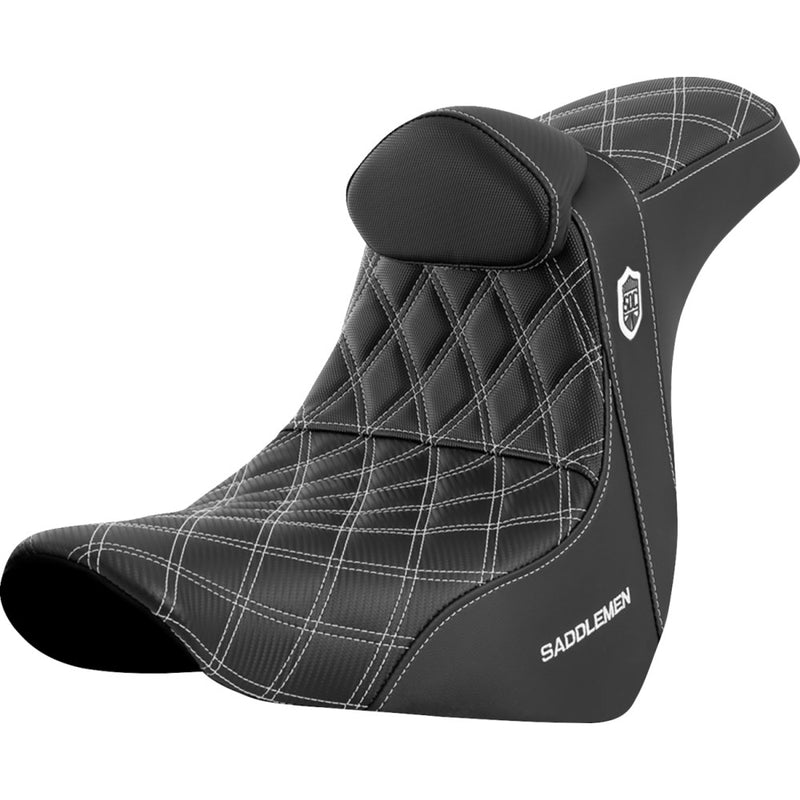 Saddlemen Pro SDC Performance Gripper Lattice Stitch Seat for Harley