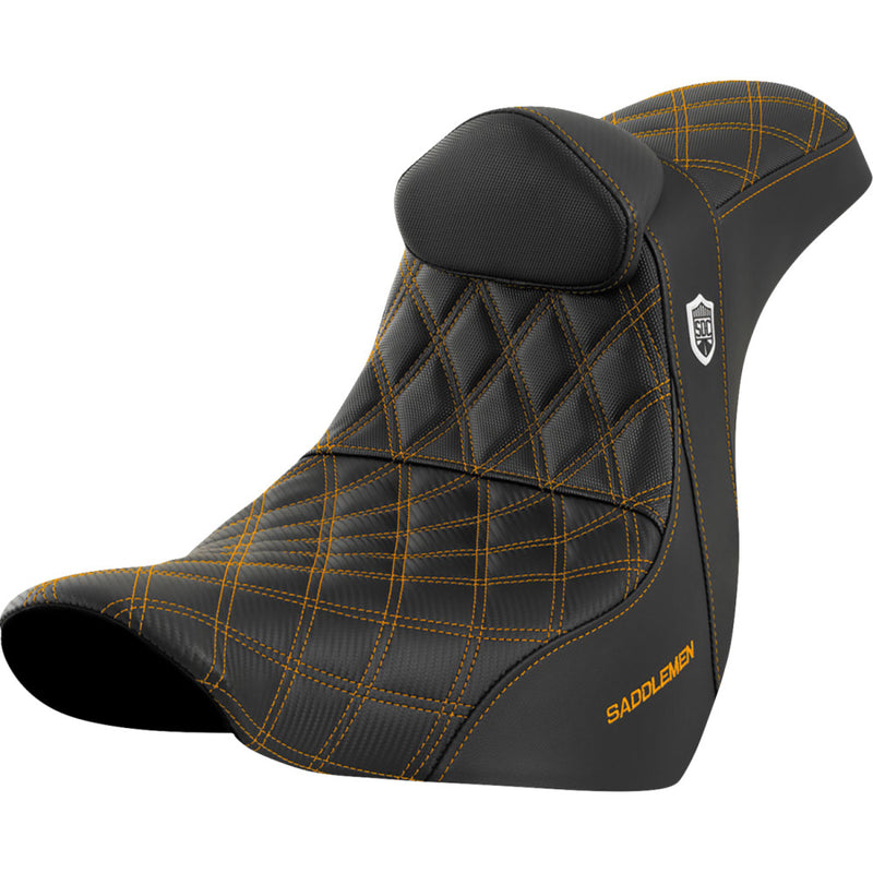 Saddlemen Pro SDC Performance Gripper Lattice Stitch Seat for Harley