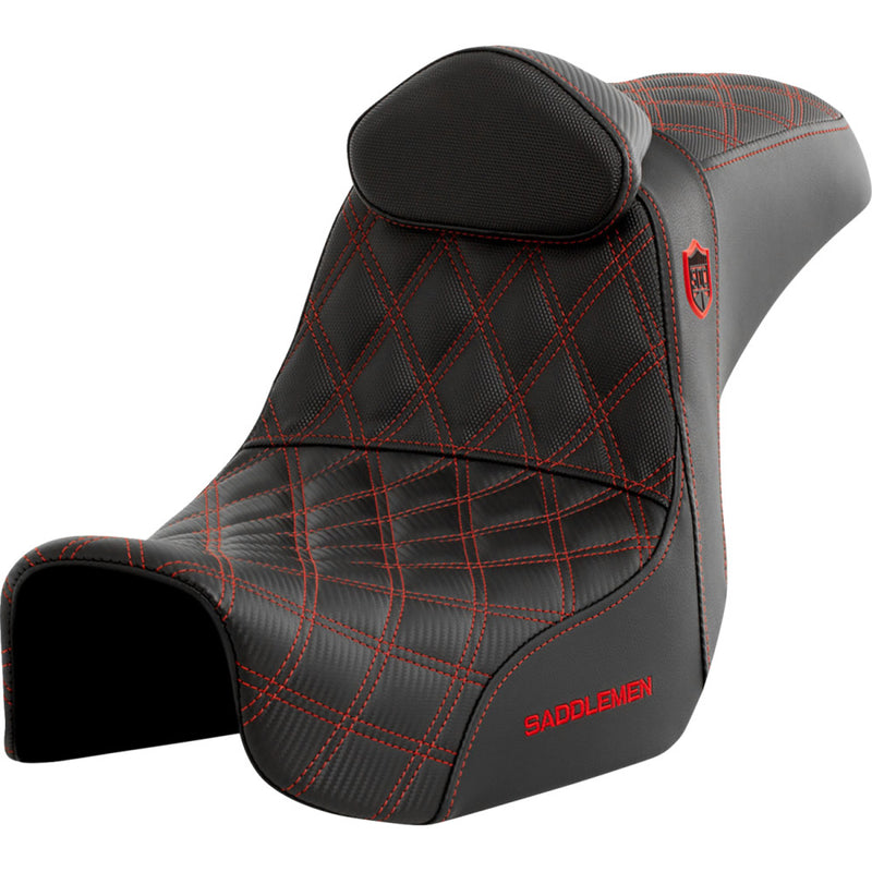 Saddlemen Pro SDC Performance Gripper Lattice Stitch Seat for Harley