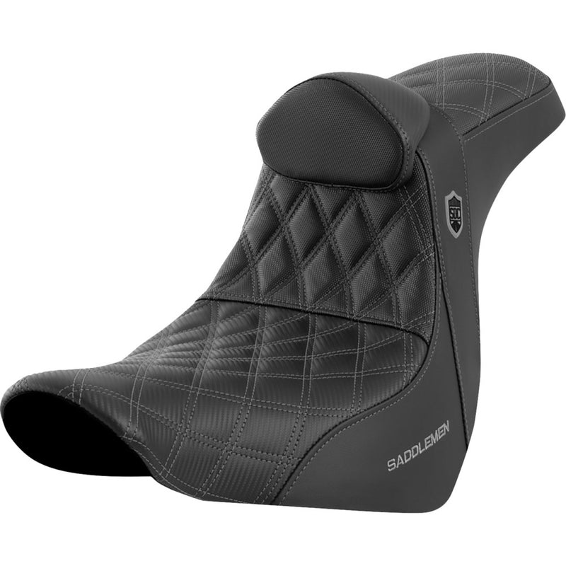 Saddlemen Pro SDC Performance Gripper Lattice Stitch Seat for Harley