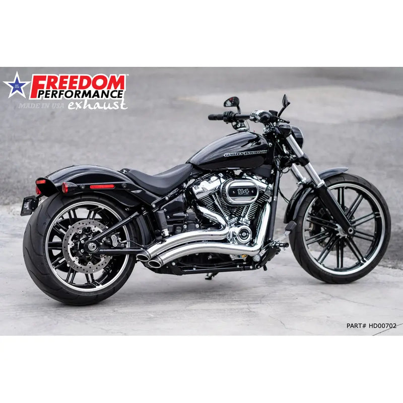 Freedom Performance Sharp Curve Radius Slash Cut Exhaust for Harley