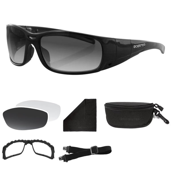 Bobster Gunner Photochromic Convertible Motorcycle Glasses