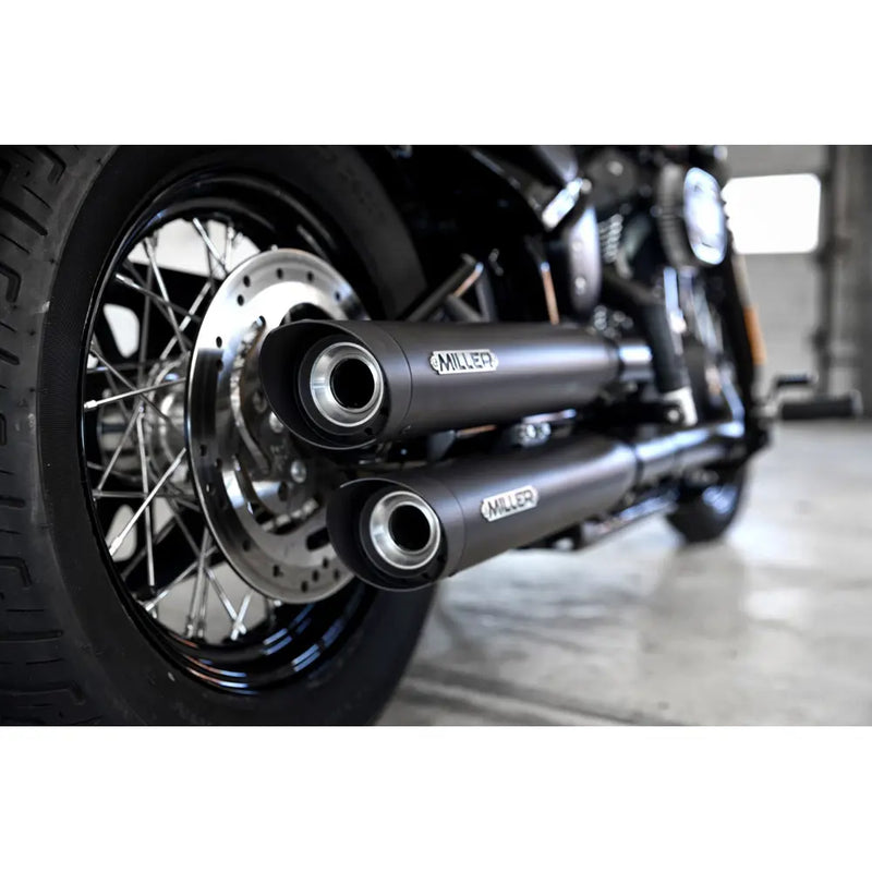 Miller Independence Euro 4 Slip-On Mufflers for Harley