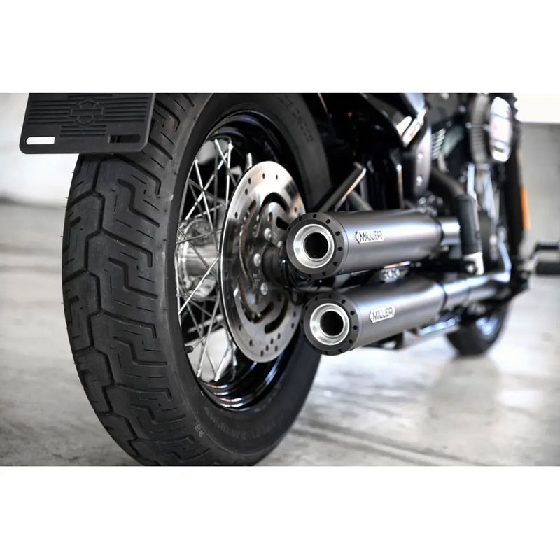 Miller Independence Euro 4 Slip-On Mufflers for Harley