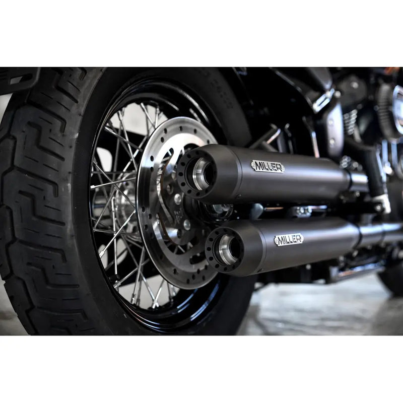 Miller Independence Euro 4 Slip-On Mufflers for Harley