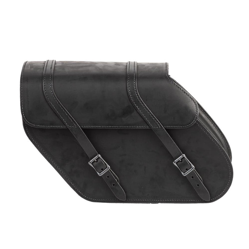 Ledrie Reinforced Rigid Leather 24L Motorcycle Saddlebag Set