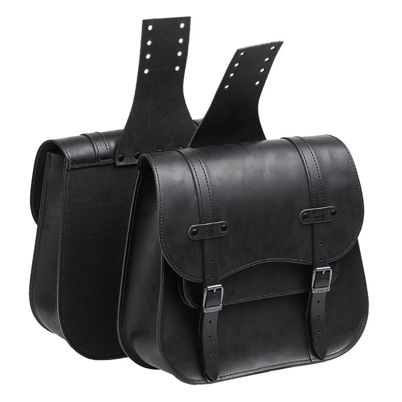Ledrie Throw Over 30L Leather Motorcycle Postman Bag Set