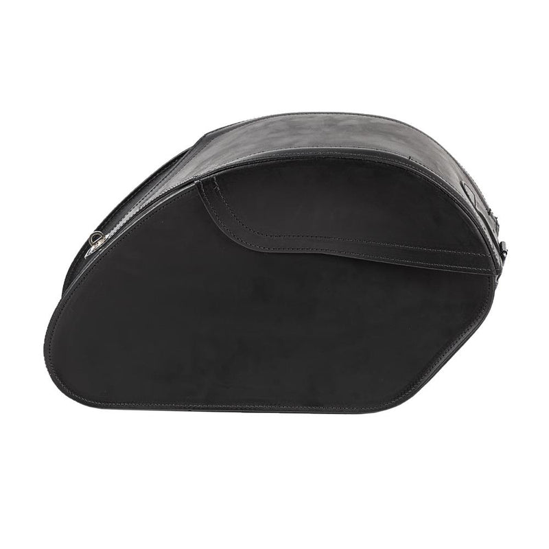 Ledrie Reinforced Rigid Leather 36L Motorcycle Saddlebag Set