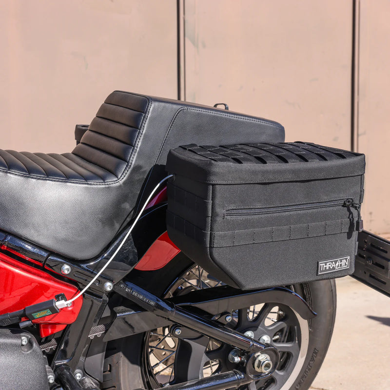 Thrashin Supply Escape 18L Throw-Over Motorcycle Saddlebag Set