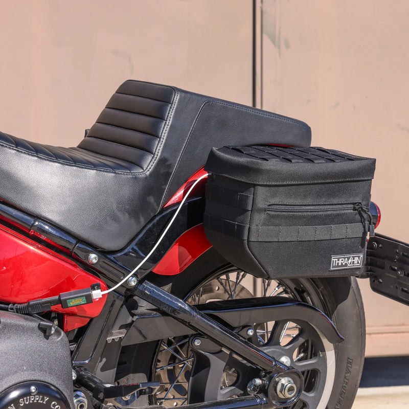 Thrashin Supply Essential 10L Throw-Over Motorcycle Saddlebag Set