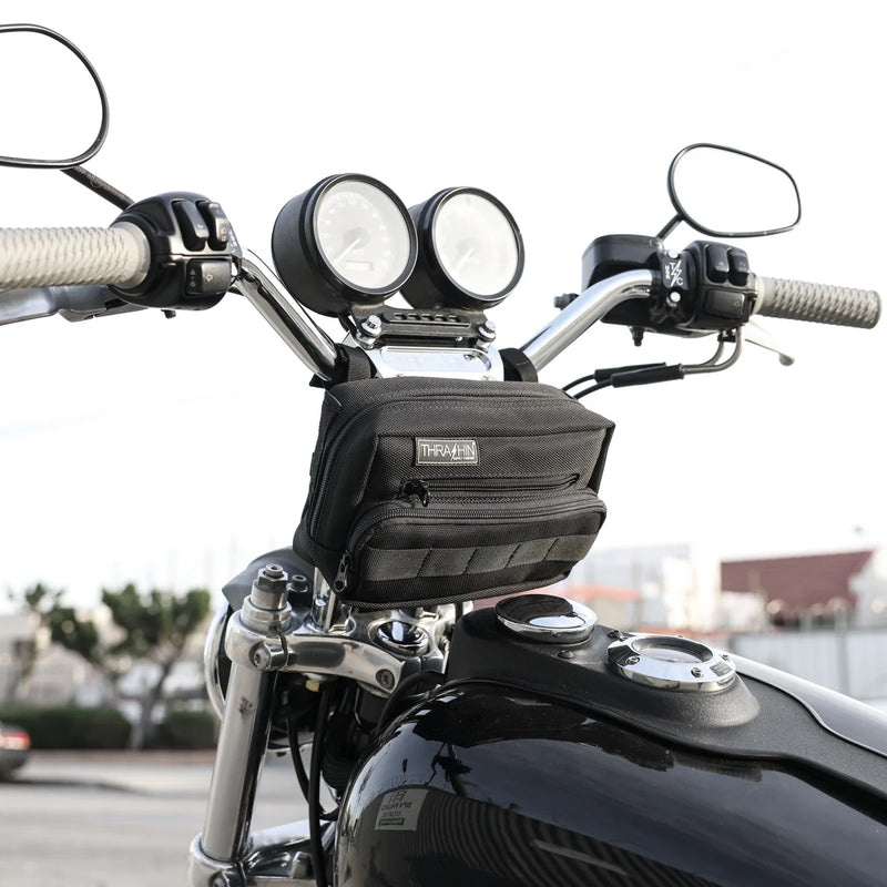 Thrashin Supply Motorcycle Handlebar Bag Plus