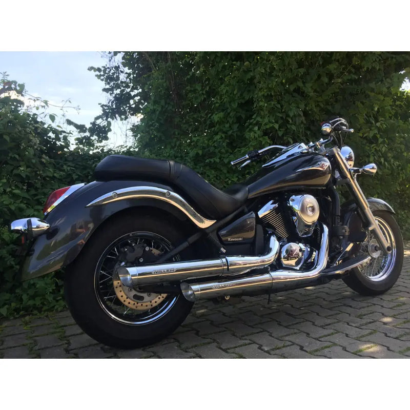 Miller Challenger Euro 3 Slip-On Mufflers for Kawasaki