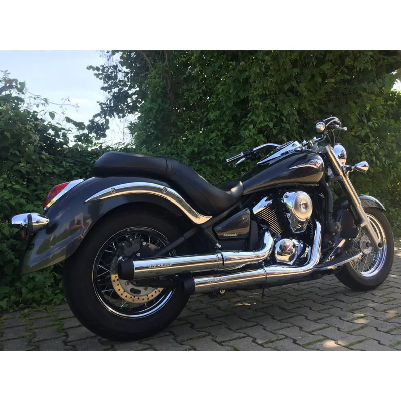 Miller Challenger Euro 3 Slip-On Mufflers for Kawasaki