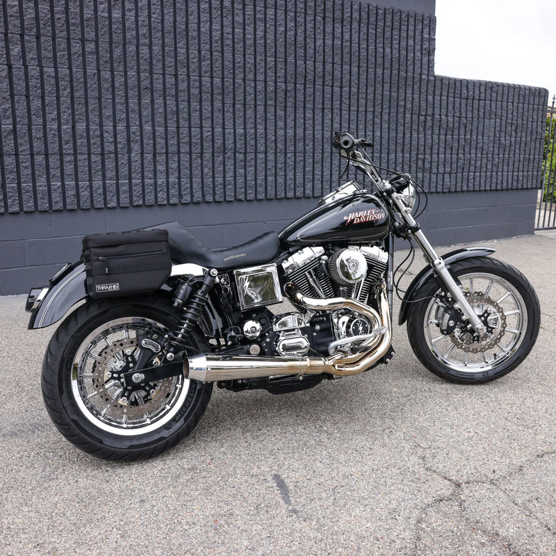 Thrashin Supply Essential 10L Throw-Over Motorcycle Saddlebag Set