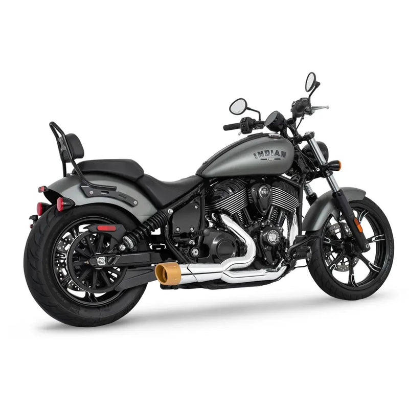 Freedom Performance Shorty Combat Fluted 2-into-1 Exhaust for Indian