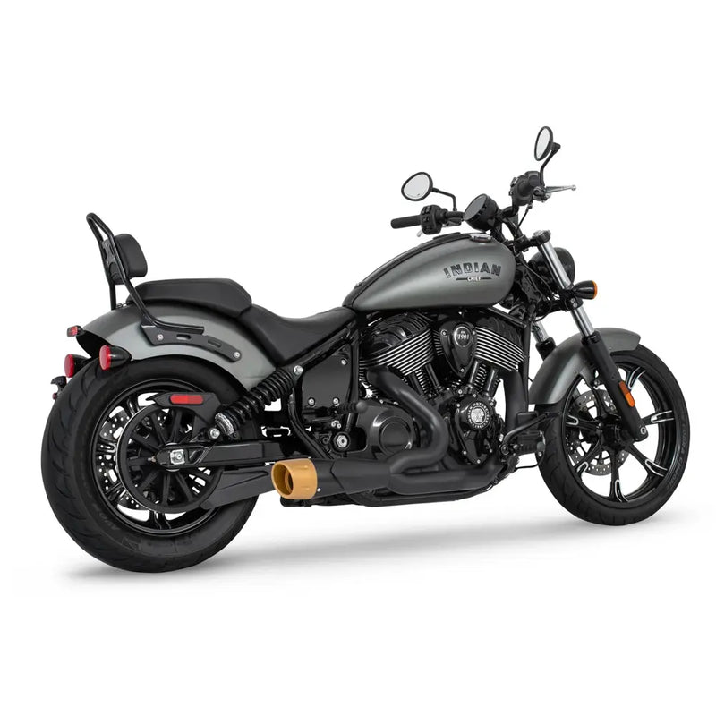 Freedom Performance Shorty Combat Fluted 2-into-1 Exhaust for Indian